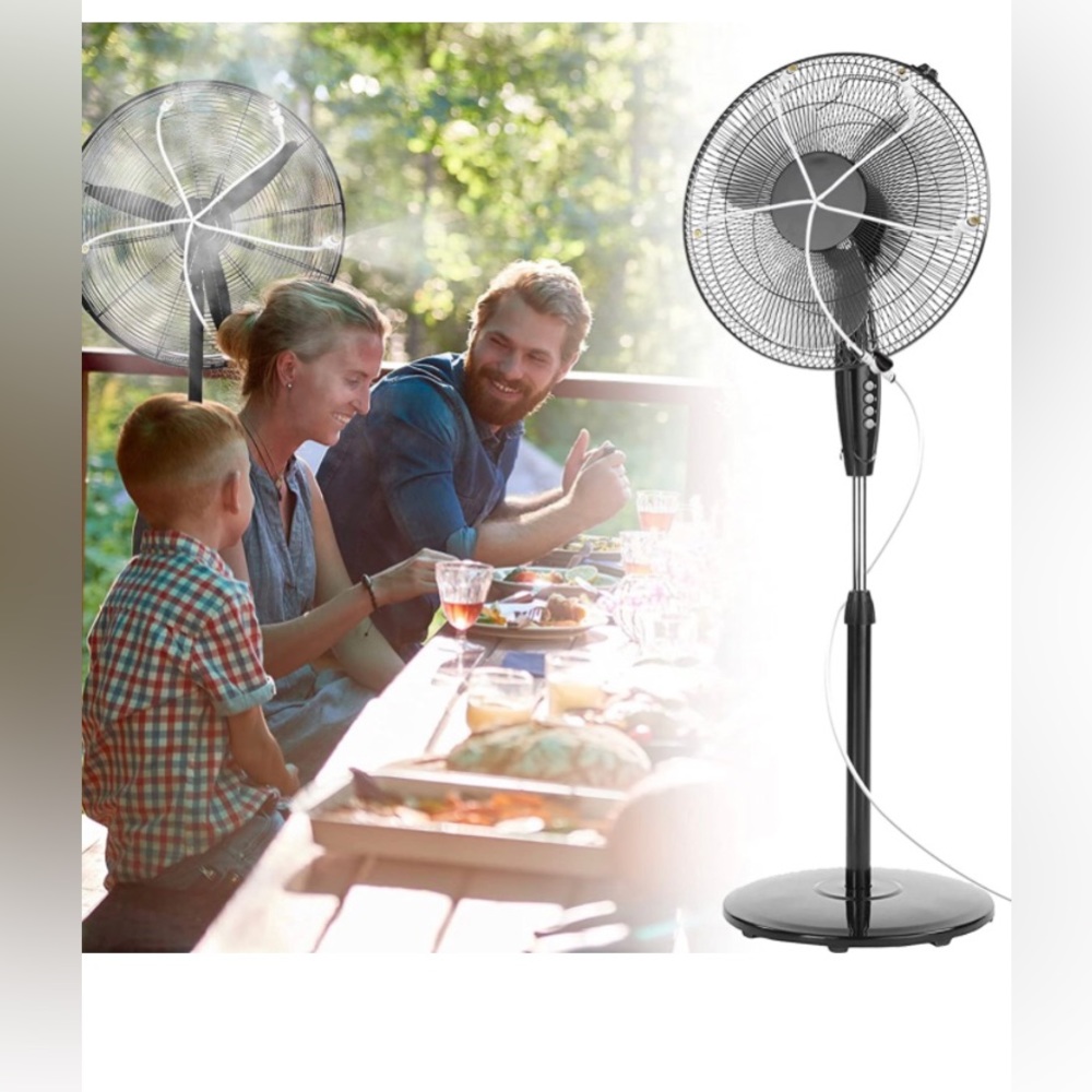 Fan Misting Kit, Outdoor Fan Misters for Cooling Misting Fans